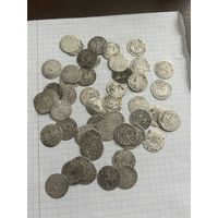 1/24 таллера первой половины 17 века (50 штук). Полтораки и немного драйпелькеров.