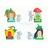 Полная коллекция киндер Мышки в домиках . Европа. 1996г.