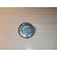 Значок с лыжных соревнований, Зап., Европа, тяжёлый металл, диаметр 4 см.