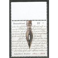 Германия. 200 лет со дня рождения А.Штифтера. Писатель. 2005г. Mi#2490.