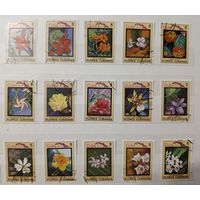 РАСПРОДАЖА КОЛЛЕКЦИИ. Куба. марки "цветы, карта Кубы"