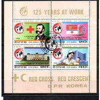 125 лет Красному Кресту КНДР 1988 год 1 малый лист