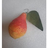 Игрушка ёлочная Груша большая, вата. СССР