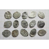Иван IV Васильевич (Грозный) 1533-1584 гг. Копейка. 15 шт. по 4 руб. (лот 4)