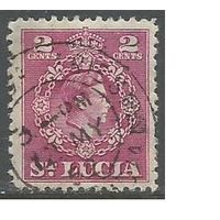 Сент-Люсия. Король Георг VI. 1949г. Mi#121.