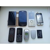 Лот неисправных мобильных телефонов Samsung, Sony