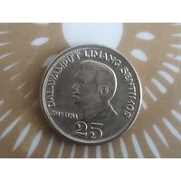 Филиппины 25 сентимо  1972 год.