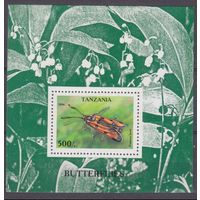 1996 Танзания 2263/B311 Бабочки 6,00 евро
