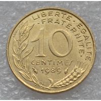 Франция, 10 сантимов 1989 г.
