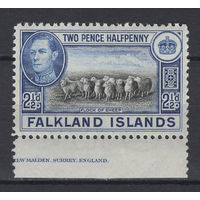 Фолкленды 1938** 2.5d Овцы Георг VI   SG#151