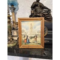 Старая литография Богородица