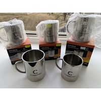 КОМПЛЕКТ ПОХОДНЫХ КРУЖЕК ( 3 новые и 2 б/у)