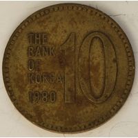 Южная Корея 10 вон 1980 год
