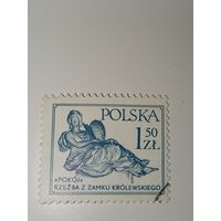 Польша 1979 Скульптура из Королевского замка в Варшаве работы Андре Лебрена.