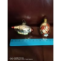 Елочные игрушки СССР Дирижабль самая привлекательная цена трёхдневный аукцион