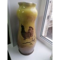 Ваза Напольная, Глухарь, охотничий сюжет, керамика
