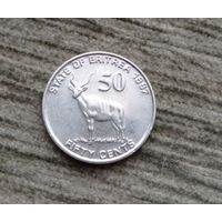 Werty71 Эритрея 50 центов 1997 1991