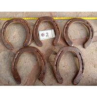 Подковы с немецких позиций. Клейма, 5 шт. в одни руки. Отличное сохранение. Распродажа коллекции! (#2)