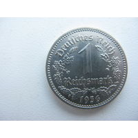 Германия 1 марка 1936 А  (состояние отличное )