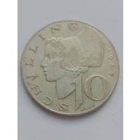 10 шиллингов 1957 г. Австрия. Серебро.