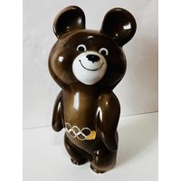 Фарфор. Статуэтка "Олимпийский мишка"   Дулёво   Винтаж!  АУКЦИОН не с рубля без МПЦ.