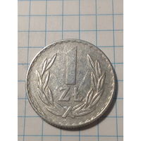 1 злотый Польша 1974 год