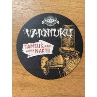 Подставка под пиво "Varniuku" пивоварни " Davra" /Литва/