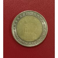 Германия. 2 евро 2008 F. Церковь св. Михаила, Гамбург. Торг!