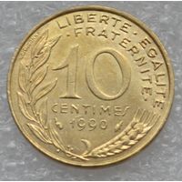 Франция, 10 сантимов 1990 г.