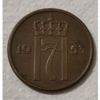Норвегия 5 эре, 1953 (14-16-5)