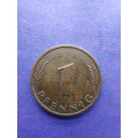 Германия ФРГ 1 пфенниг 1981 D