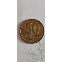 Аргентина 50 сентавос 1993