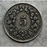 5 рапенов Швейцария 1922 г.