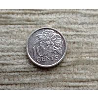 Werty71 Тринидад и Тобаго 10 центов 2015 Цветок Гибискус