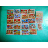 Марки СССР к годовщинам республик СССР.Всего 23 шт.