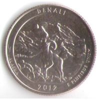 25 центов 2012 г. Парк=15 Национальный парк Денали Аляска Двор Р _UNC