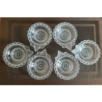 Розетки для варенья, 6 шт., пластик, ретро СССР.