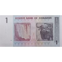 Werty71 Зимбабве 1 Доллар 2007 UNC банкнота