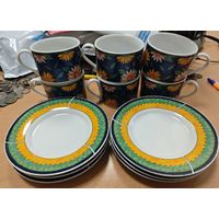 6 пар. Европейская винтажная посуда.