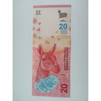Аргентина 20 UNC c рубля