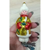 Елочные игрушки, стекло. Филиппок, мальчик в больших рукавицах