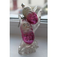 Стеклянные елочные игрушки "Девочка кукуруза" разные расцветки