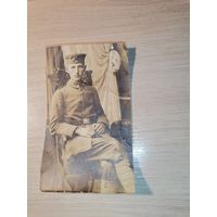 Военнослужащий в униформе Германской Империи времён ПВМ, размер 12*7 см.