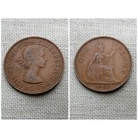 Великобритания 1 пенни 1962