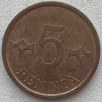 Финляндия 5 пенни 1970 г.