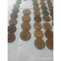 Ранние монеты СССР. Погодовка , без повторов. 1 коп,2 коп,3 к, 5 к 10, 15 ,20 коп. Большая часть, монет в отличном состоянии. Не чищены   58 штук.