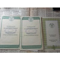 Свидетельства с рубля .