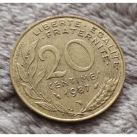 20 сантимов 1987 Франция