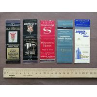 Древние спичечные коробки в разобранном состоянии из отелей одним лотом, сп-7 (4017)