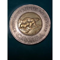 2 доллора Канада 2000 .. семья ..